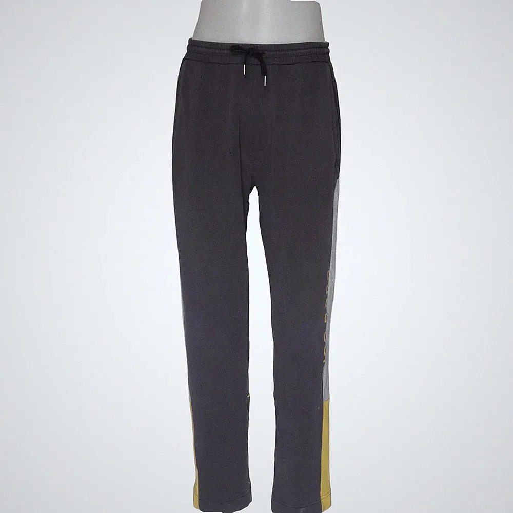 Hugo Boss, Jogginghose, Größe: L, Grau/Gelb/Mehrfarbig, Baumwolle/Polyester #leg