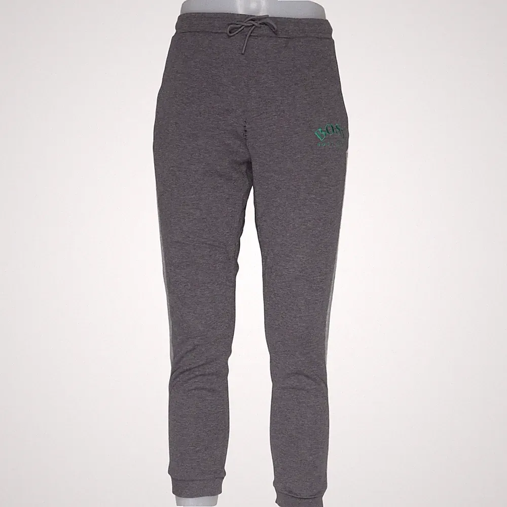 Hugo Boss, Jogginghose, Größe: L, Grau/Grün, Streifen, Sweat, Herren #Gzg