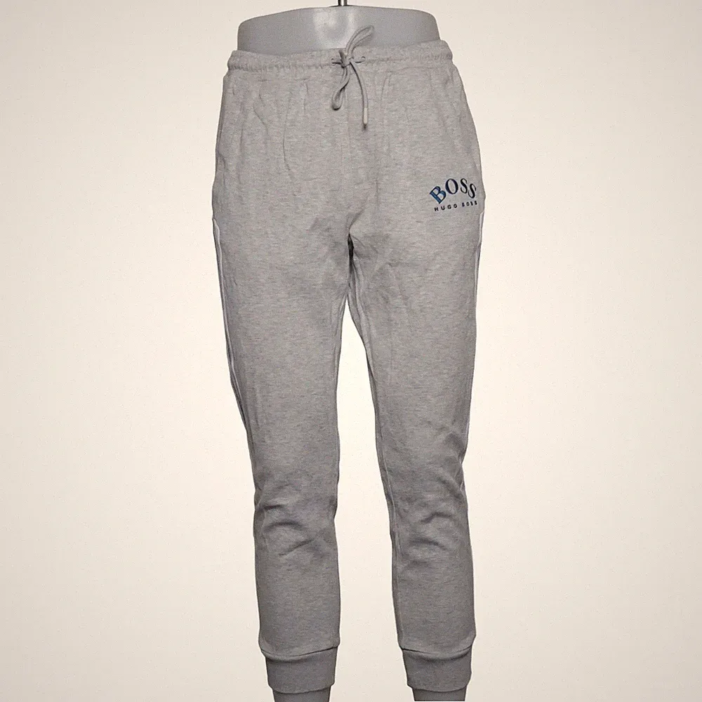 Hugo Boss, Jogginghose, Größe: L, Grau/Weiß/Blau #2i9