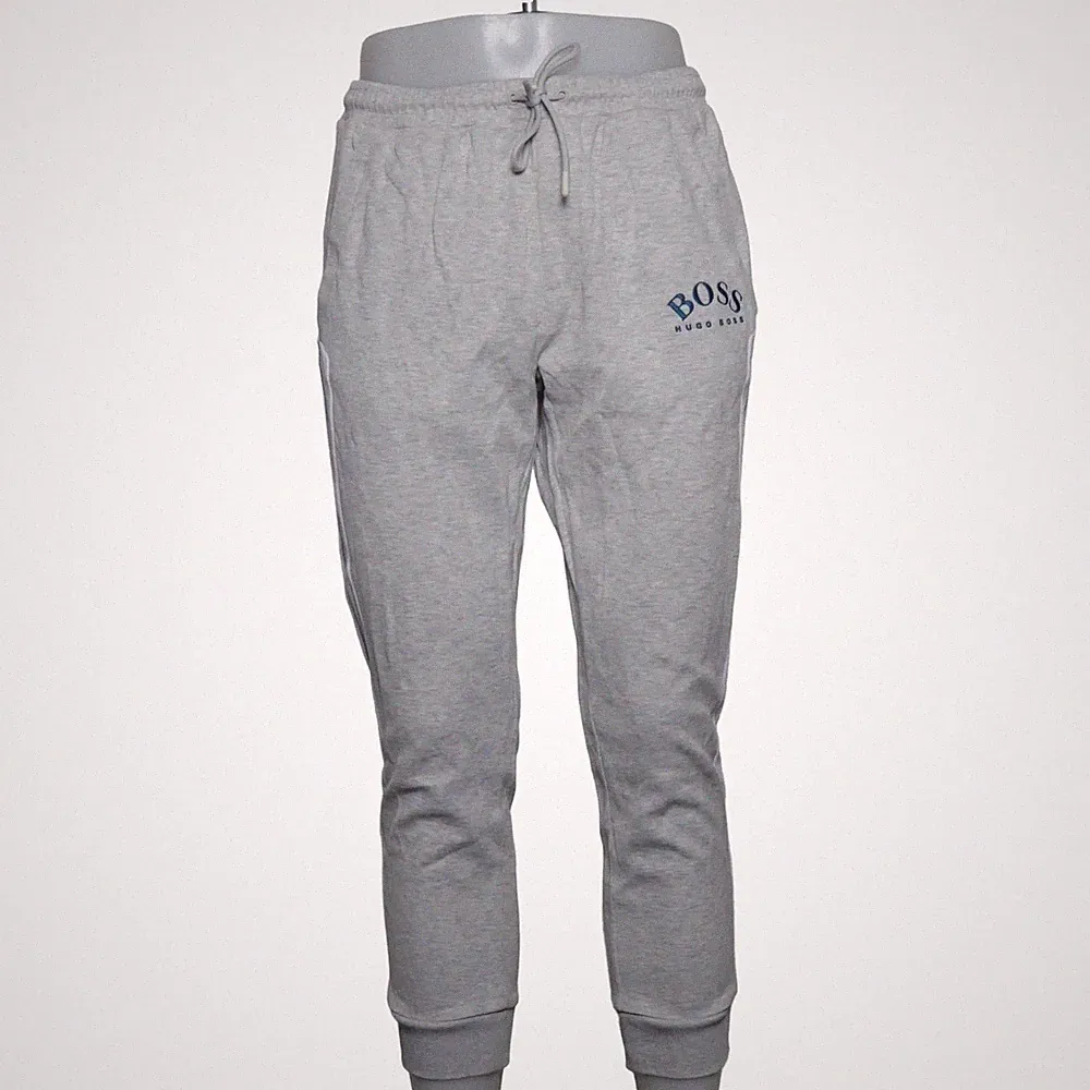 Hugo Boss, Jogginghose, Größe: L, Grau/Weiß/Blau #2i9