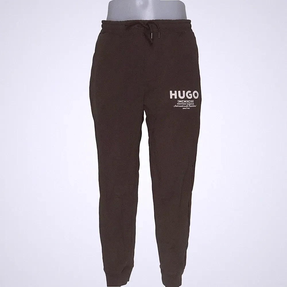 Hugo Boss, Jogginghose, Größe: L, Grün, Baumwolle, Print, Sweat, Herren #XXO