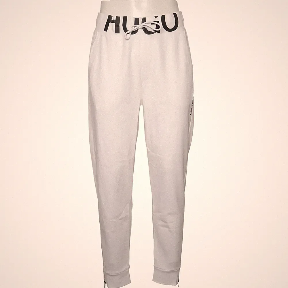 Hugo Boss, Jogginghose, Größe: L, Weiß, Baumwolle, Einfarbig, Herren #MEg