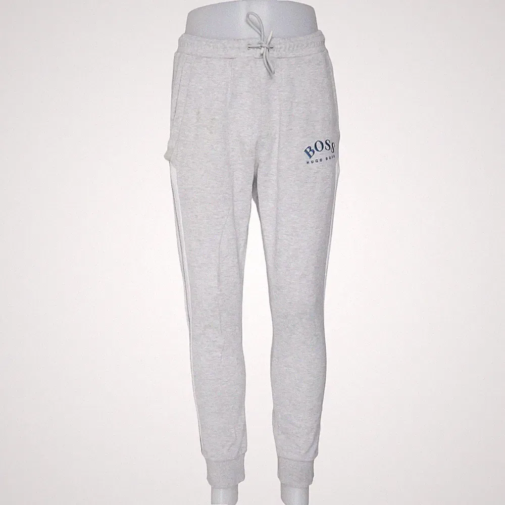 Hugo Boss, Jogginghose, Größe: S, Grau/Weiß/Blau #i4A