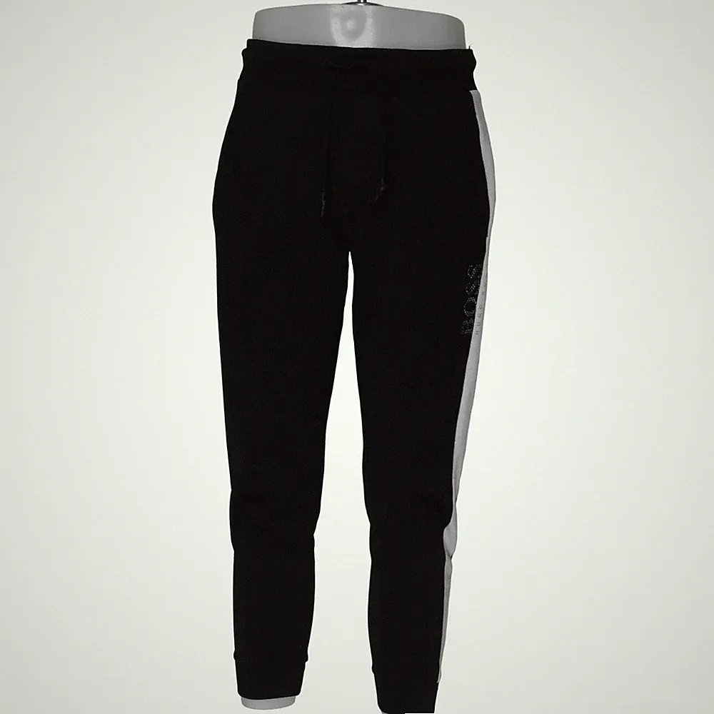 Hugo Boss, Jogginghose, Größe: S, Schwarz/Weiß, Polyester/Viskose, Streifen #fIS