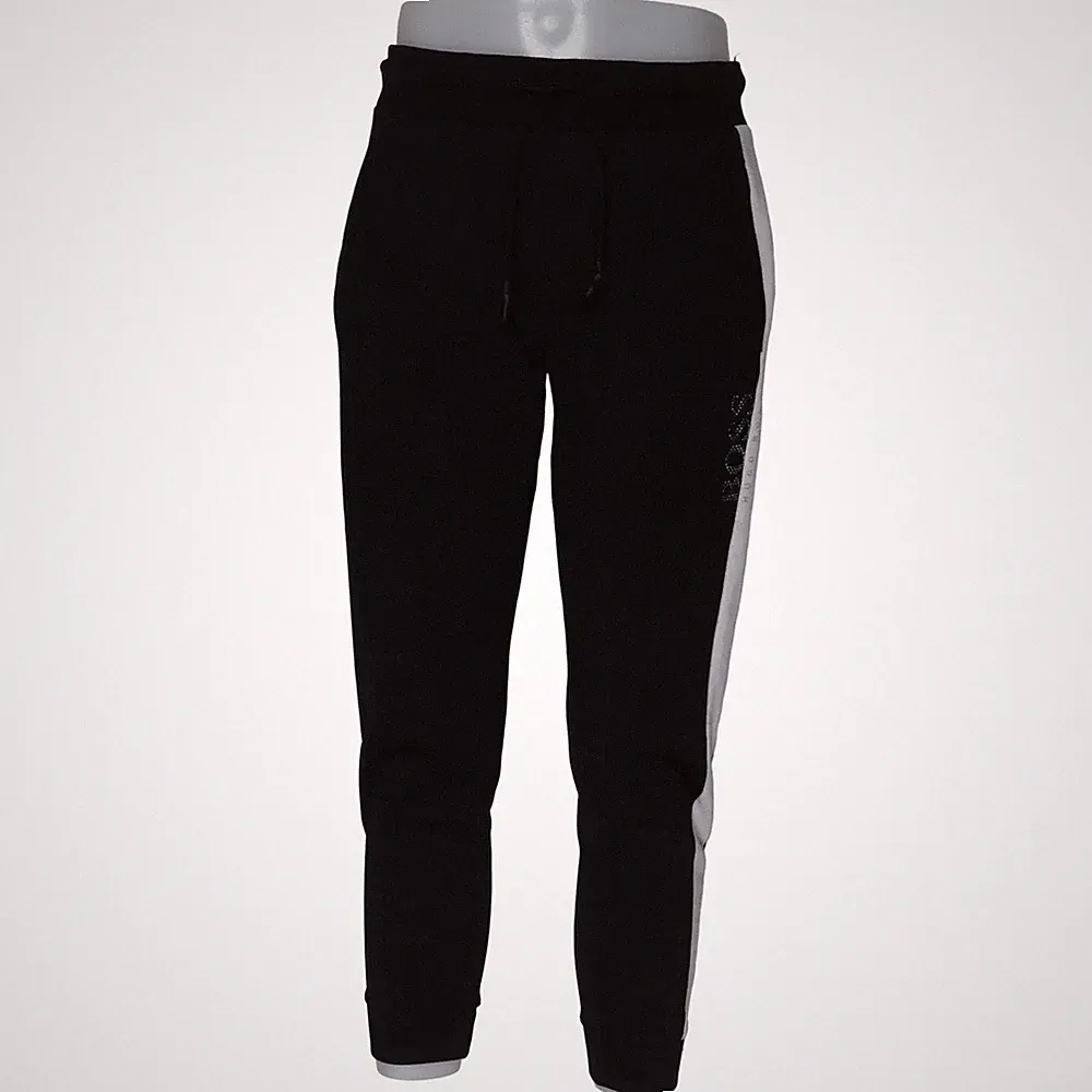 Hugo Boss, Jogginghose, Größe: S, Schwarz/Weiß, Polyester/Viskose, Streifen #fIS
