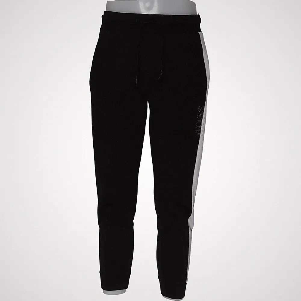 Hugo Boss, Jogginghose, Größe: S, Schwarz/Weiß, Polyester/Viskose, Streifen #fIS