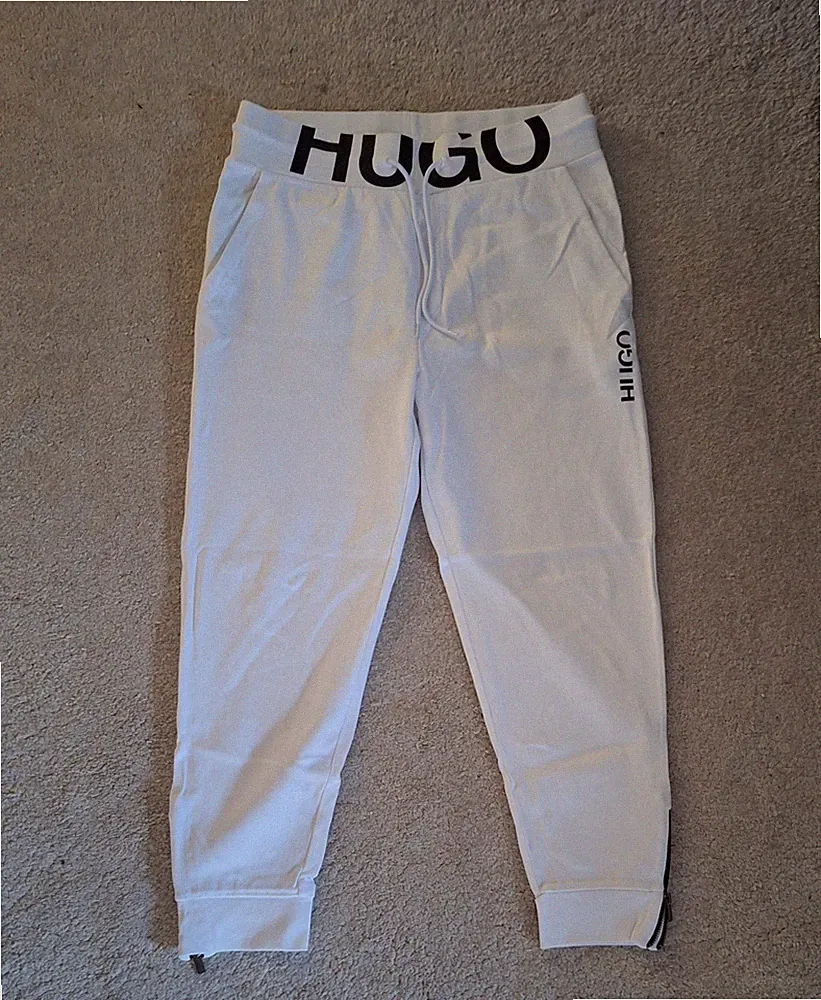 hugo boss jogginghose herren weiß