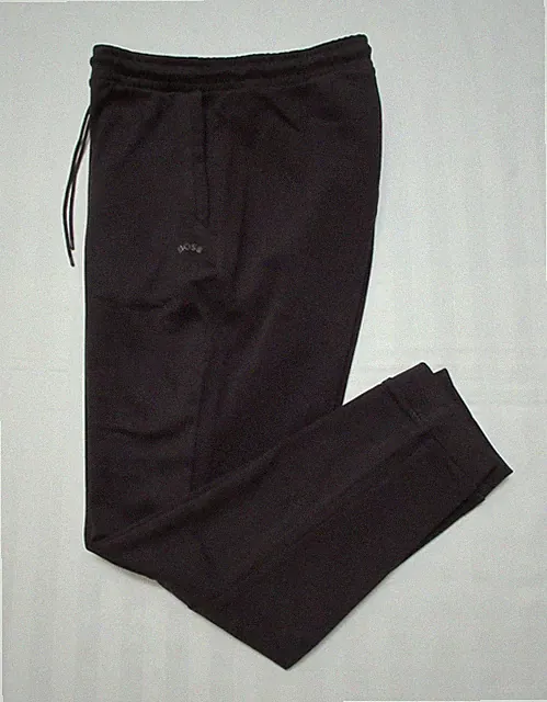 HUGO BOSS Men's HADIKO CURVED Black Cotton-Blend Knit Jogger Sweat Pant Size 3XL
