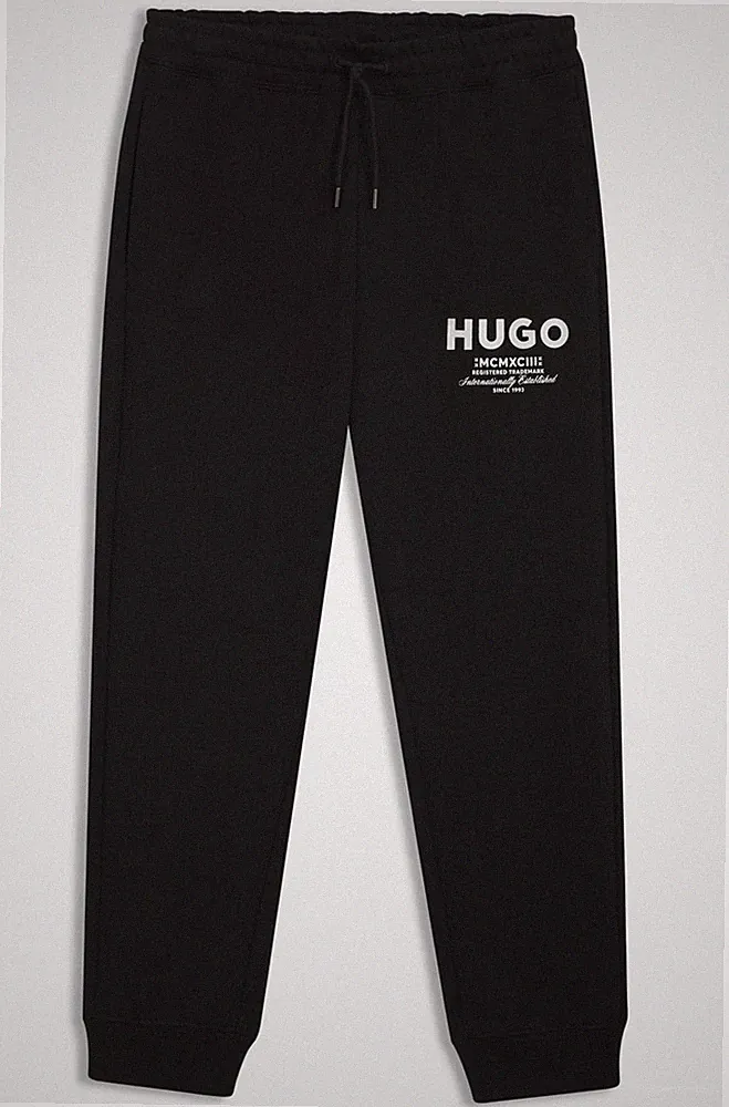 HUGO Jogginghose aus Baumwoll-Terry mit Logo- Style Nevez 50510734 Schwarz Gr.M
