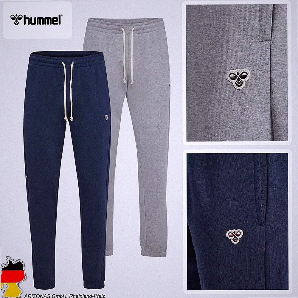 Hummel Bequeme Jogginghose Herren Sporthose Training Pants mit Logo