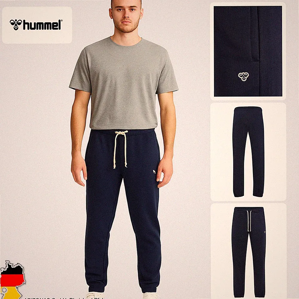 Hummel Herren Jogginghose mit Kordelzug und elastischem Bund