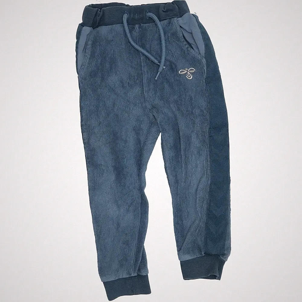 Hummel, Jogginghose, Größe: 86, Blau, Baumwolle/Polyester, Chevron, Samt #sel