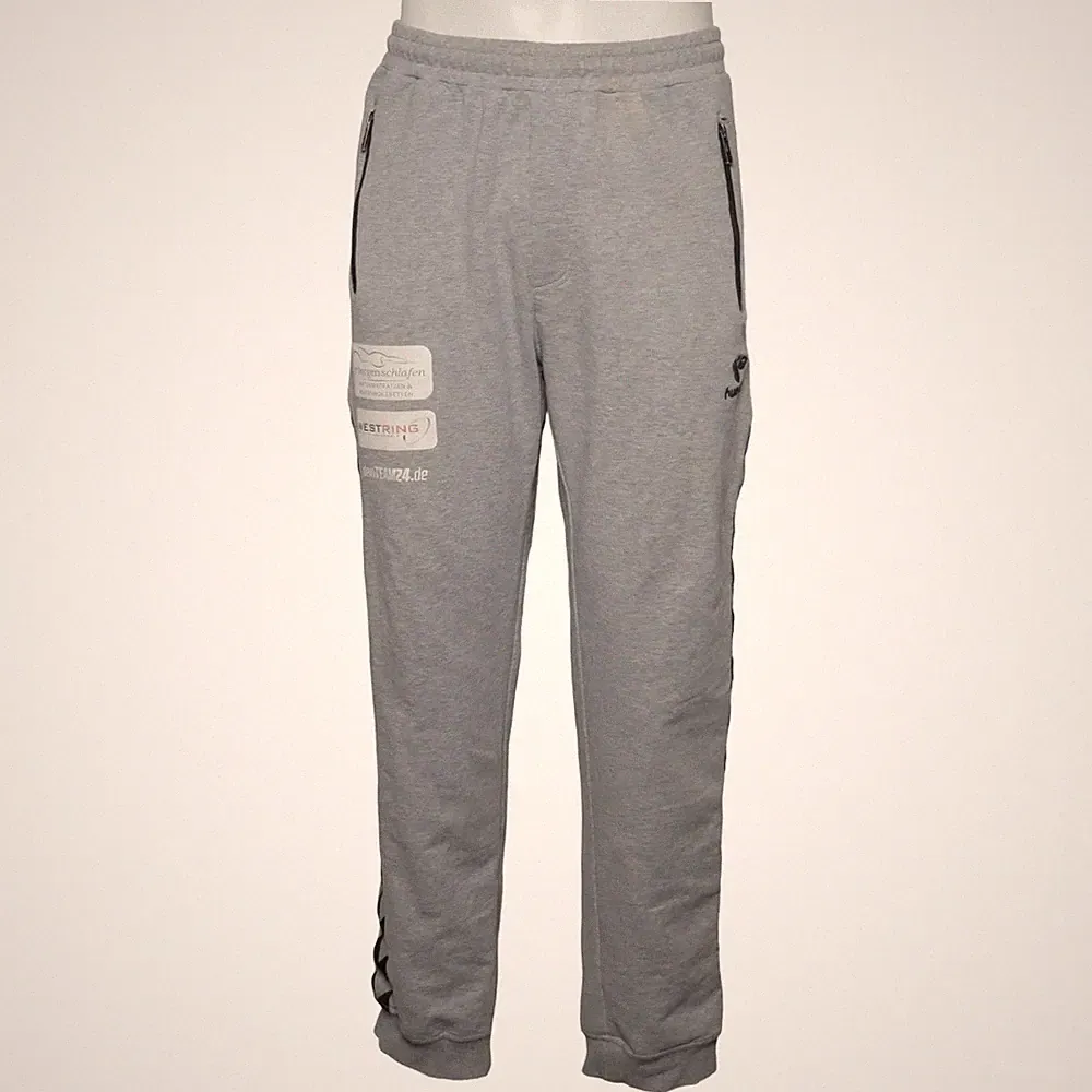 Hummel, Jogginghose, Größe: L, Grau, Baumwolle/Elasthan/Polyester, Chevron #ORA