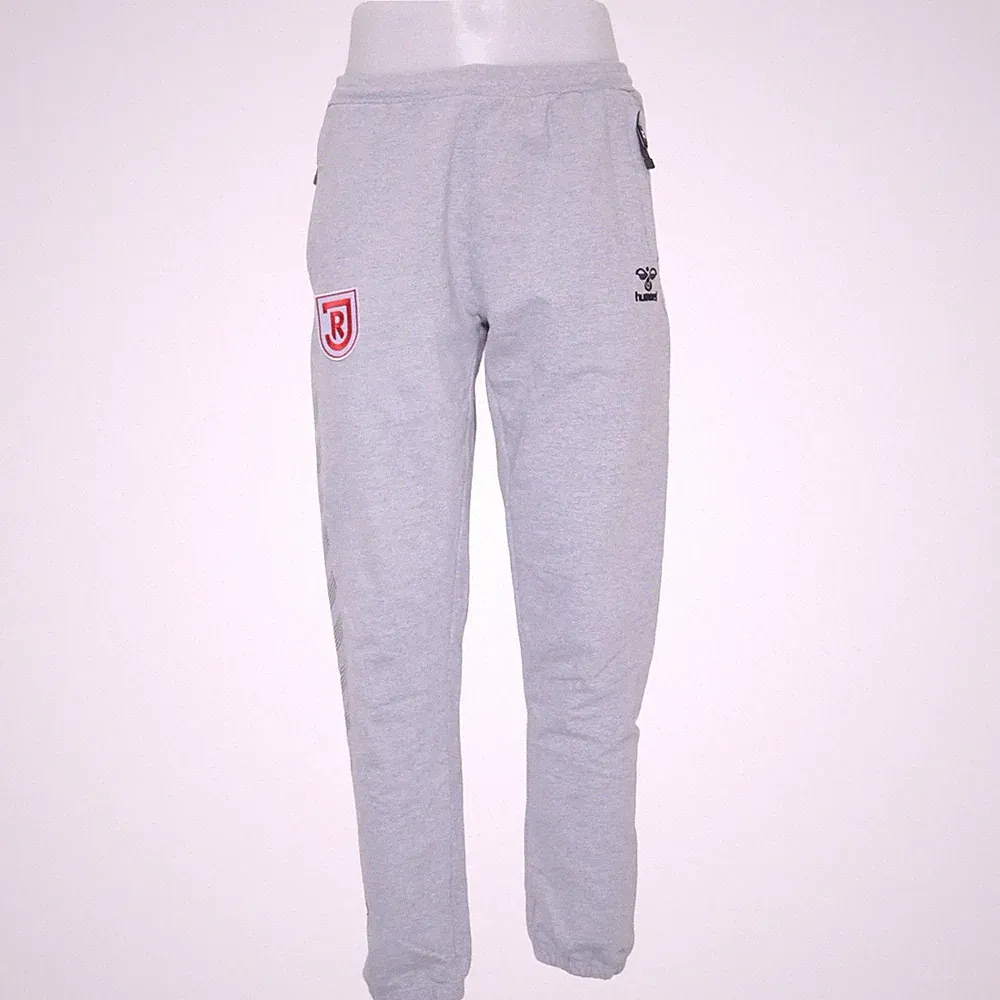 Hummel, Jogginghose, Größe: L, Grau, Baumwolle/Polyester, Einfarbig, Herren #otE