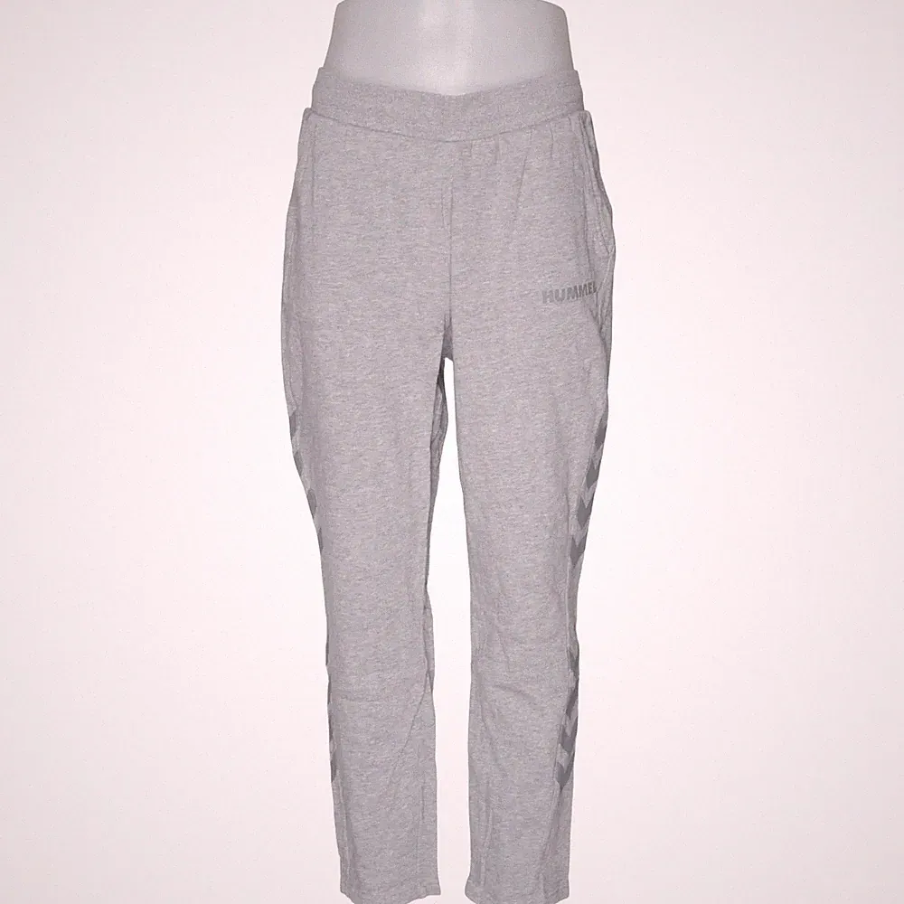 Hummel, Jogginghose, Größe: L, Grau, Baumwolle/Viskose, Chevron, Herren #ICh
