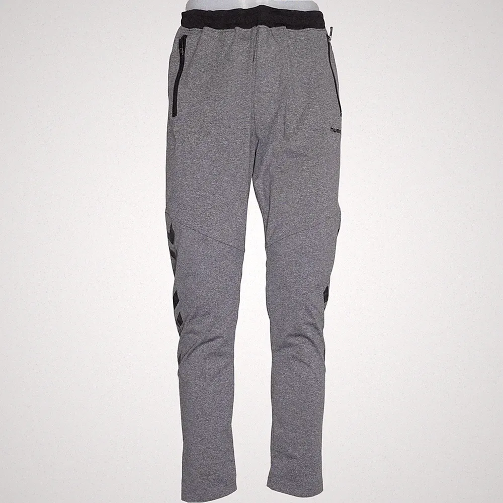 Hummel, Jogginghose, Größe: L, Grau/Schwarz, Polyester, Print, Herren #gf8