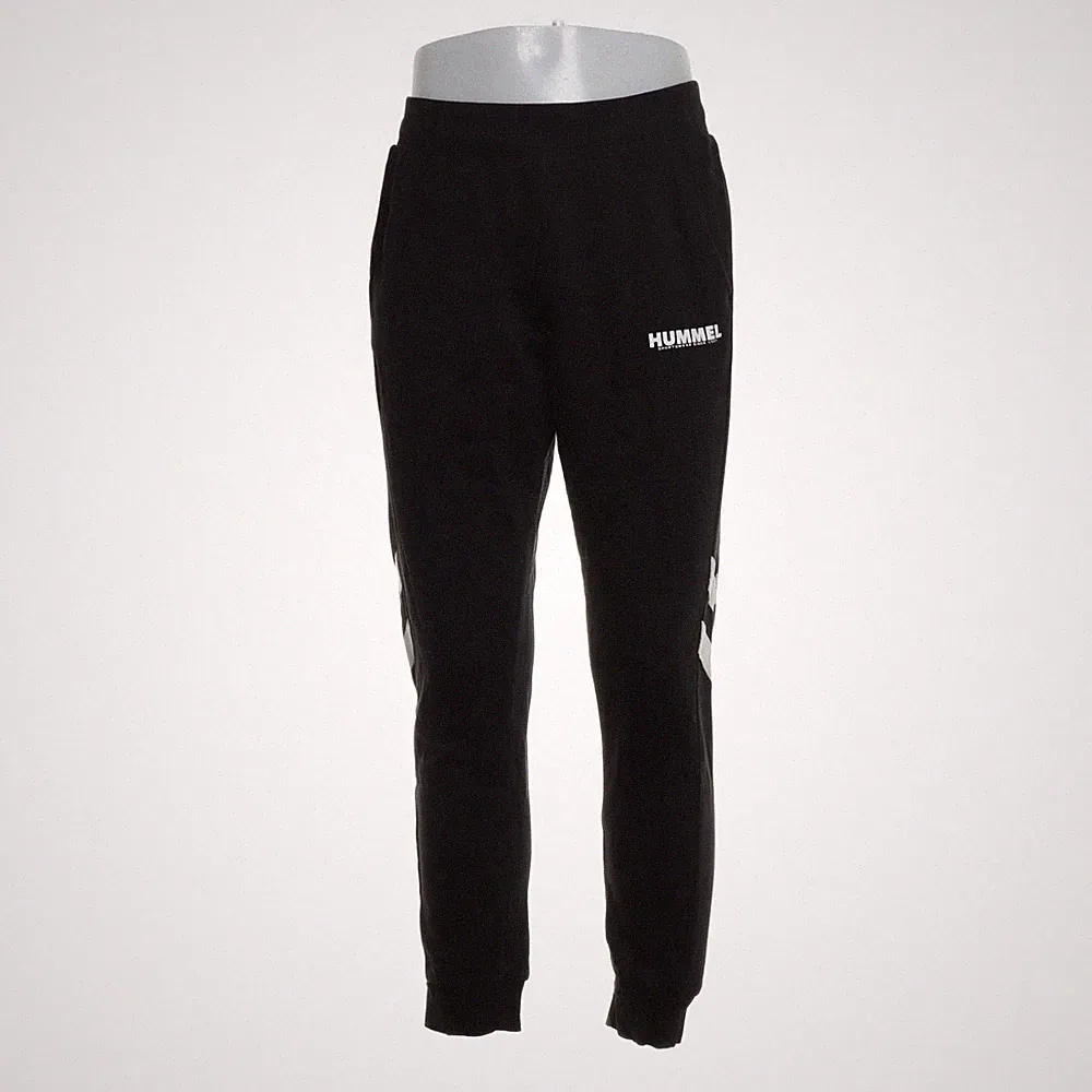 Hummel, Jogginghose, Größe: L, Schwarz/Weiß, Baumwolle, Print, Herren #zur