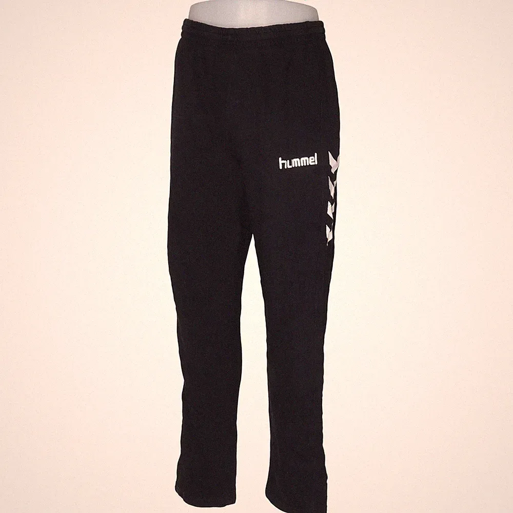 Hummel, Jogginghose, Größe: M, Schwarz, Baumwolle, Print, Herren #XqU