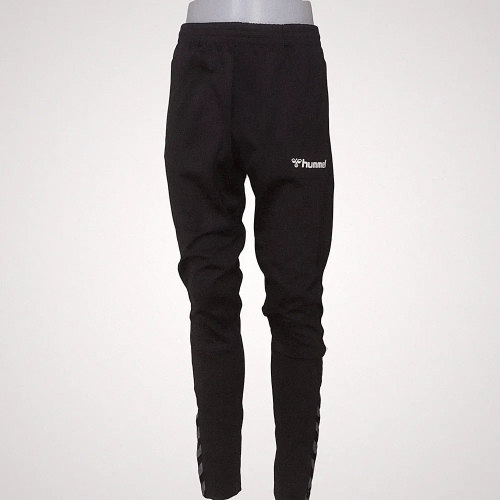 Hummel, Jogginghose, Größe: M, Schwarz/Grau, Chevron, Herren #eQs