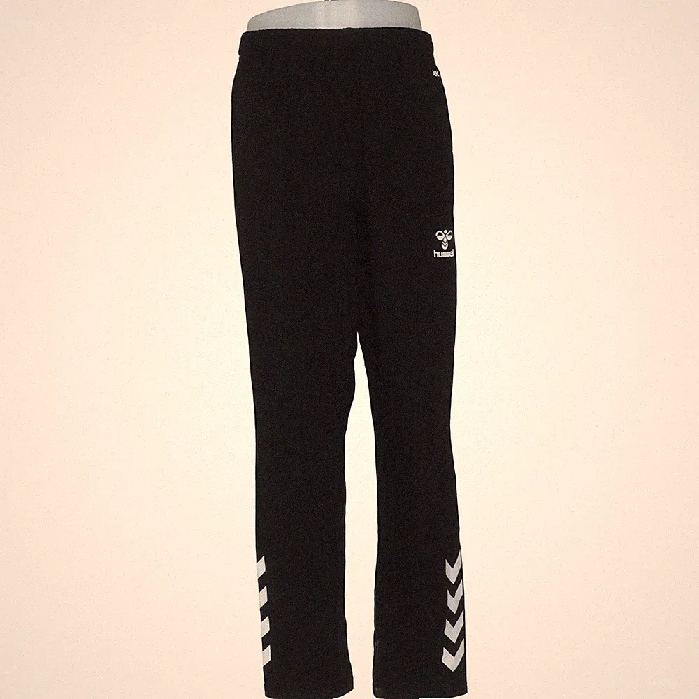 Hummel, Jogginghose, Größe: M, Schwarz/Weiß, Baumwolle/Polyester, Herren #wWE