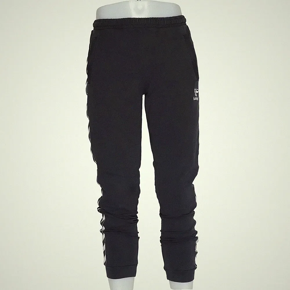 Hummel, Jogginghose, Größe: S, Schwarz/Weiß, Baumwolle/Polyester, Chevron #aI9