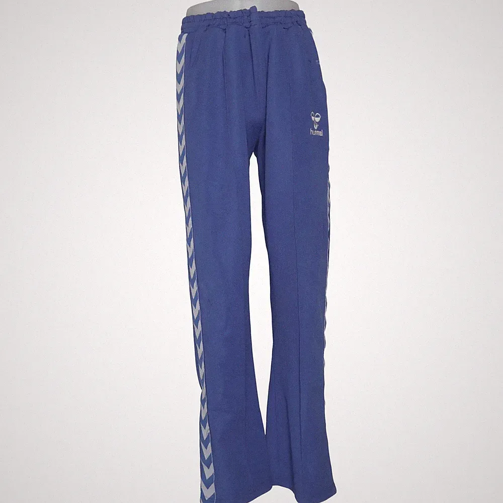Hummel, Jogginghose, Größe: XL, Blau/Weiß, Baumwolle/Polyester, Chevron #ON8