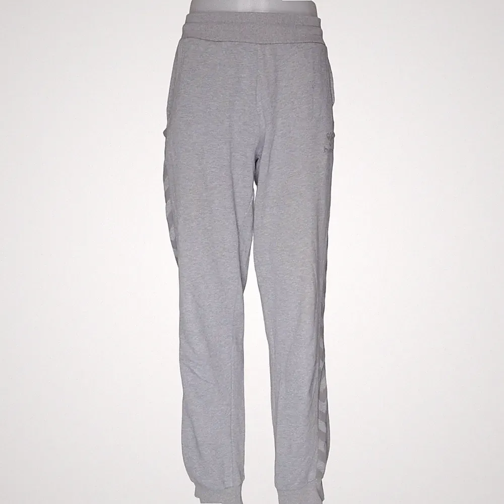 Hummel, Jogginghose, Größe: XL, Grau, Baumwolle/Polyester, Chevron, Sweat #1FM