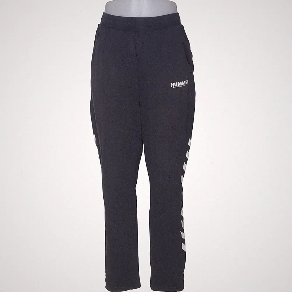 Hummel, Jogginghose, Größe: XL, Weiß/Blau, Baumwolle, Streifen, Herren #EaB