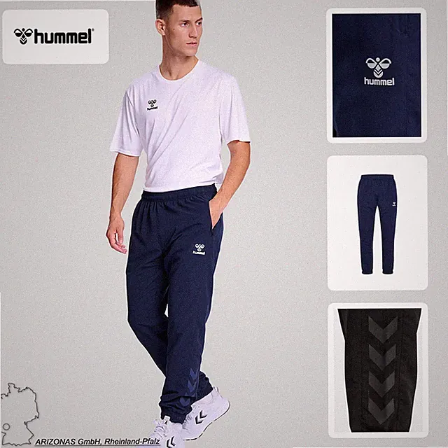 Hummel Trainingshose mit elastischem Bund und Reißverschlusstaschen