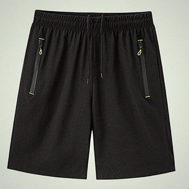 Ice Silk Herren Laufshorts elastischer Bund schnelltrocknend Sommer Sport Hose 4