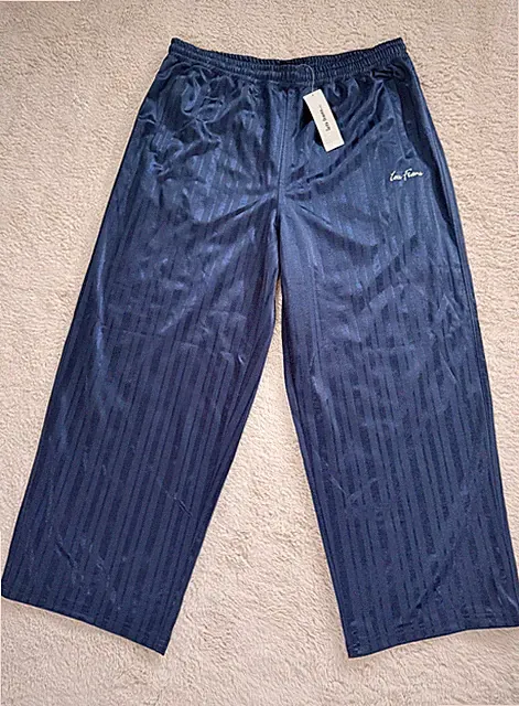 iets frans Jogginghose weites Bein marine gestreift Relaxed Hose Gr. L Neu mit Etikett