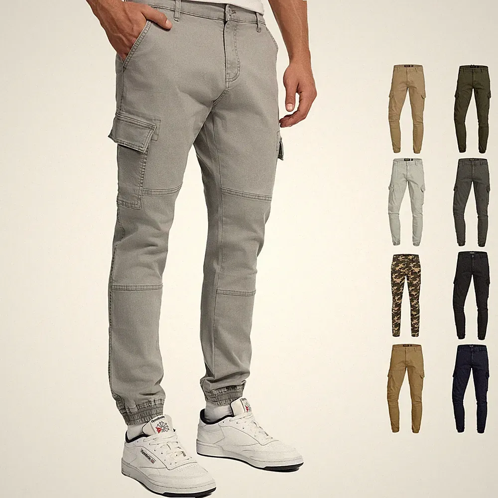 Indicode Herren Cargohose August-Freizeithose Männer Outdoor Hose Cargo Pants