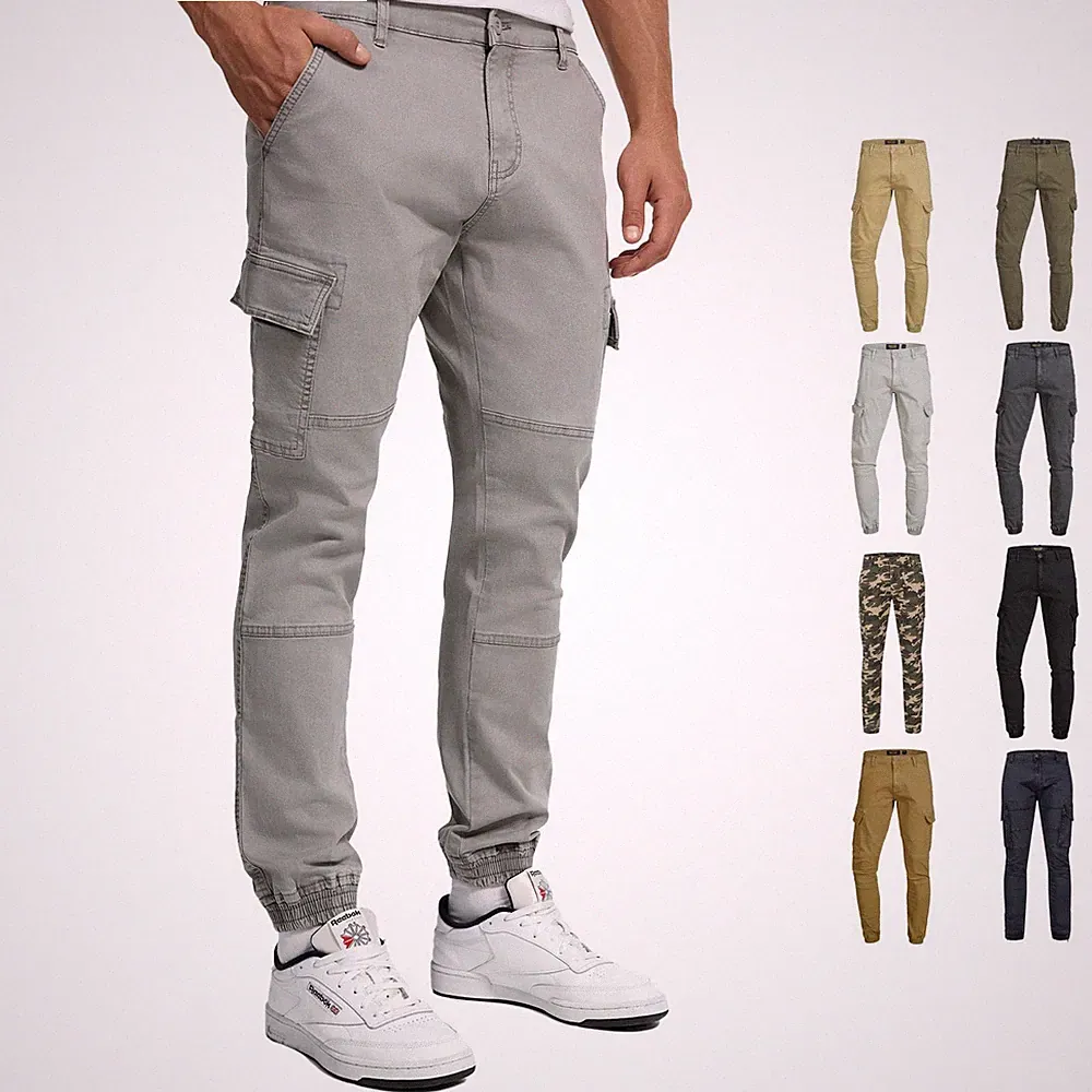 Indicode Herren Cargohose August-Freizeithose Männer Outdoor Hose Cargo Pants