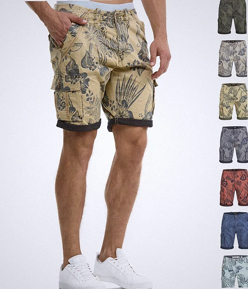 Indicode Herren Cargoshorts Albert-Bermuda Kurze Hose Sommer Shorts Männer