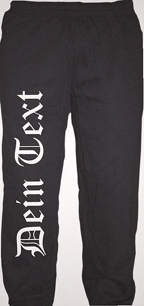 Individuelle Jogginghose - altdeutsch gerade - Wunschtext Druck - Sweatpants