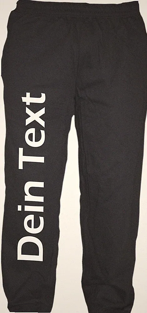 Individuelle Jogginghose - Blockschrift - Wunschtext Druck - Sweatpants