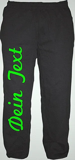 Individuelle Jogginghose NEON - Schreibschrift - Wunschtext Druck - Sweatpants
