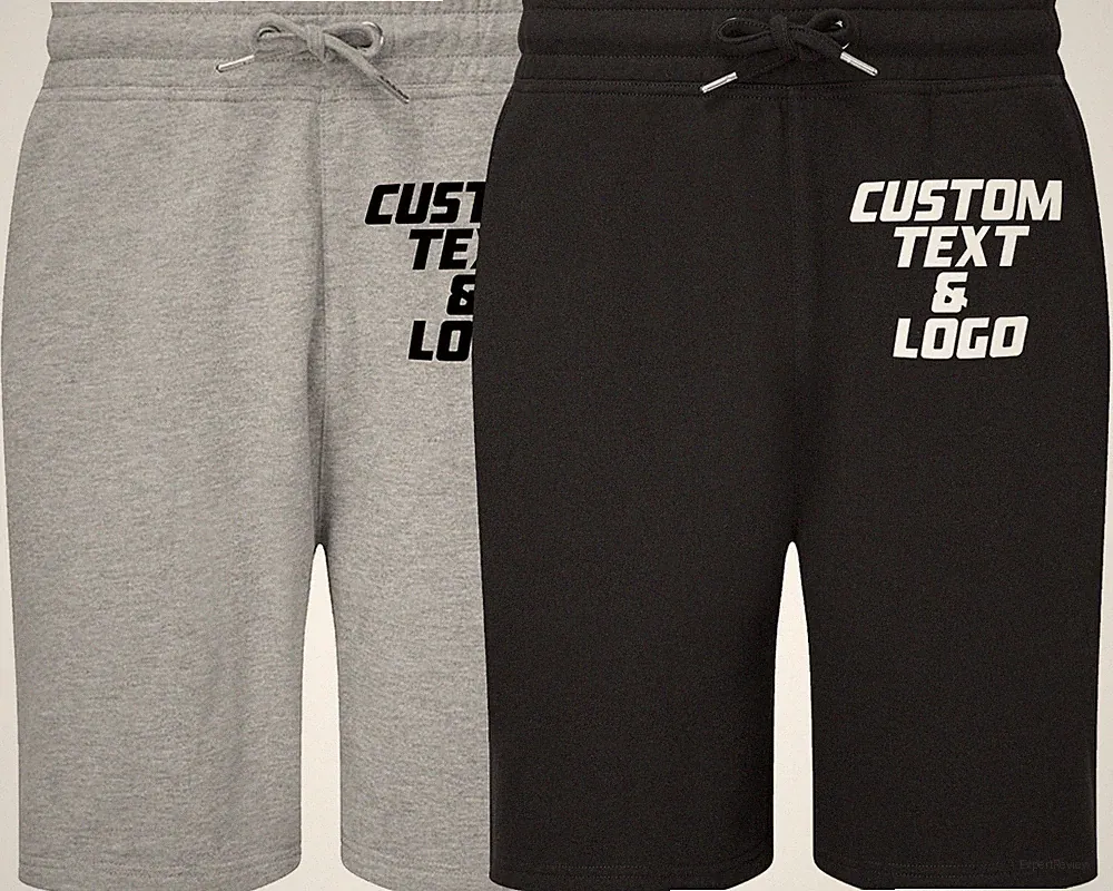 Individueller Logo Text Herren Shorts personalisierter Druck Fitnessstudio Sport Baumwolle Taschen Jogginghose