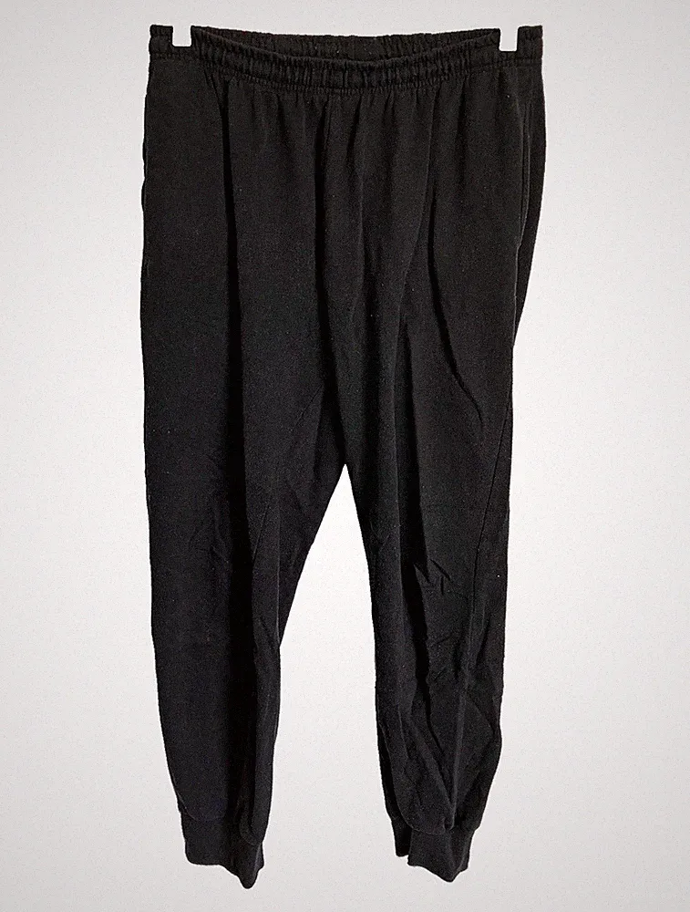 Infinity sports Herren Jogginghose M Schwarz tapered mit Taschen, elast. Bund
