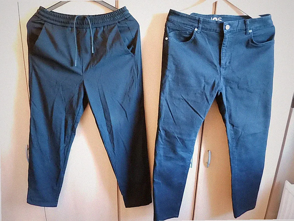 IOS INNOVATION OF SUITING Jeans Schwarz NEU 33/23 + Jogging Hose Edel IOS Gr. 50