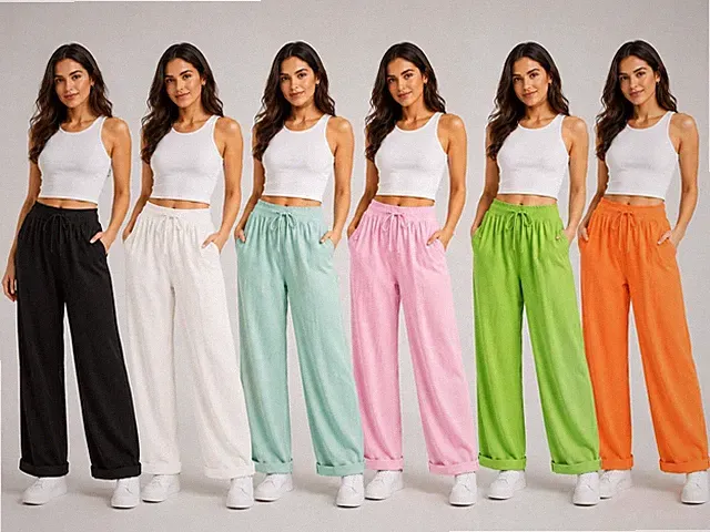Italienische Damen Jogginghose Uni Kordelzug Hose Freizeit Taschen Jogging