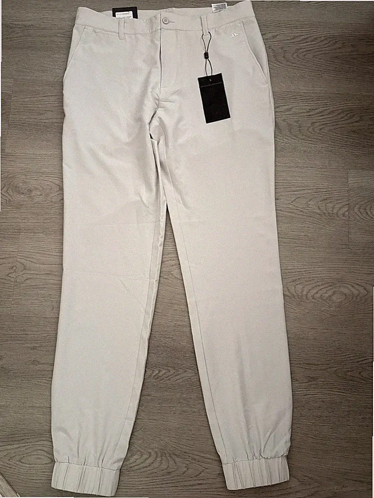 J Lindeberg Herren hellgrau Bündchen Bein Jogginghose Golfhose Taille 32 Bein 34 neu mit Etikett