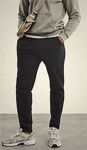 JACAMO Jogginghose Jogging Hose Herren Größe 4XL schwarz offener Saum Trainingshose