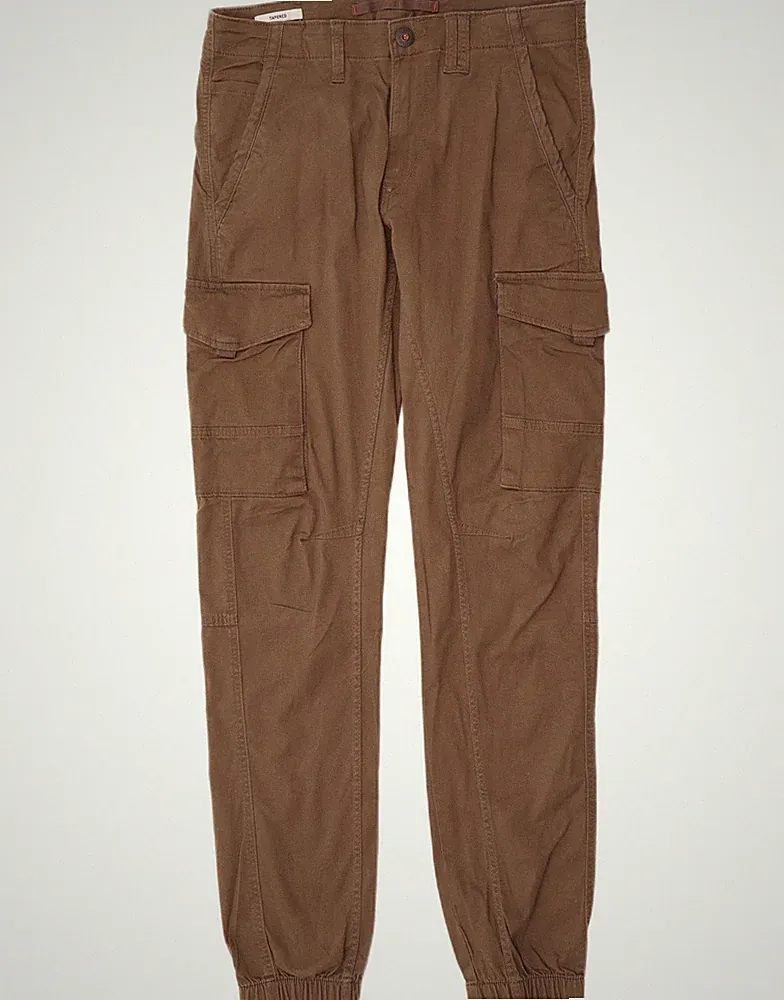 Jack & Jones Herren Jogginghose Cargo Hose W32 L34 Braun Baumwolle AS22