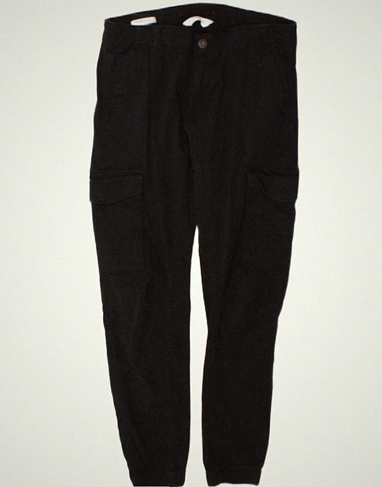 Jack & Jones Herren Jogginghose Cargo Hose W33 L32 Grau Baumwolle CP24