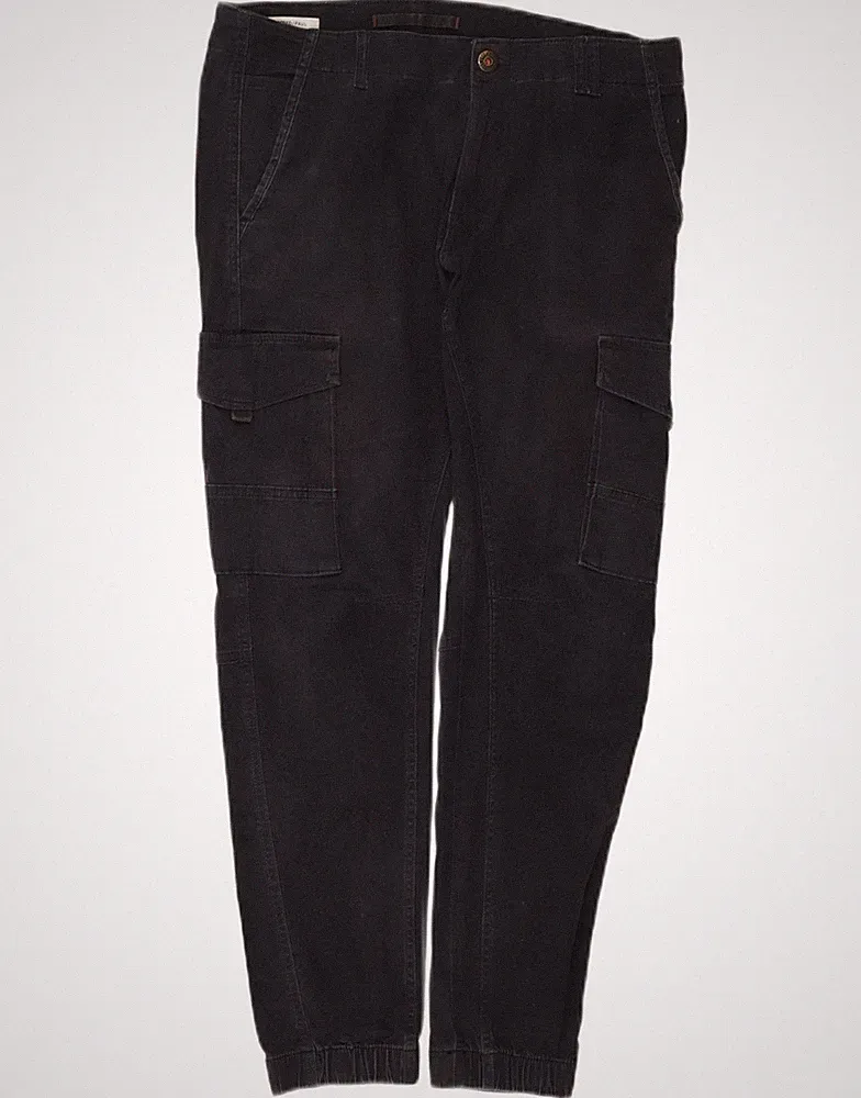 Jack & Jones Herren Jogginghose Cargo Hose W34 L28 Navy Blau Baumwolle CM08