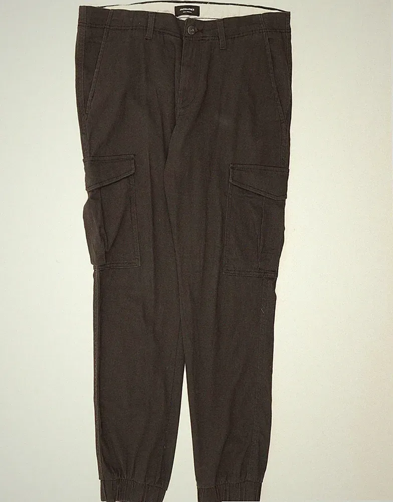 Jack & Jones Herren Jogginghose Cargo Hose W34 L29 Schwarz Baumwolle BX02