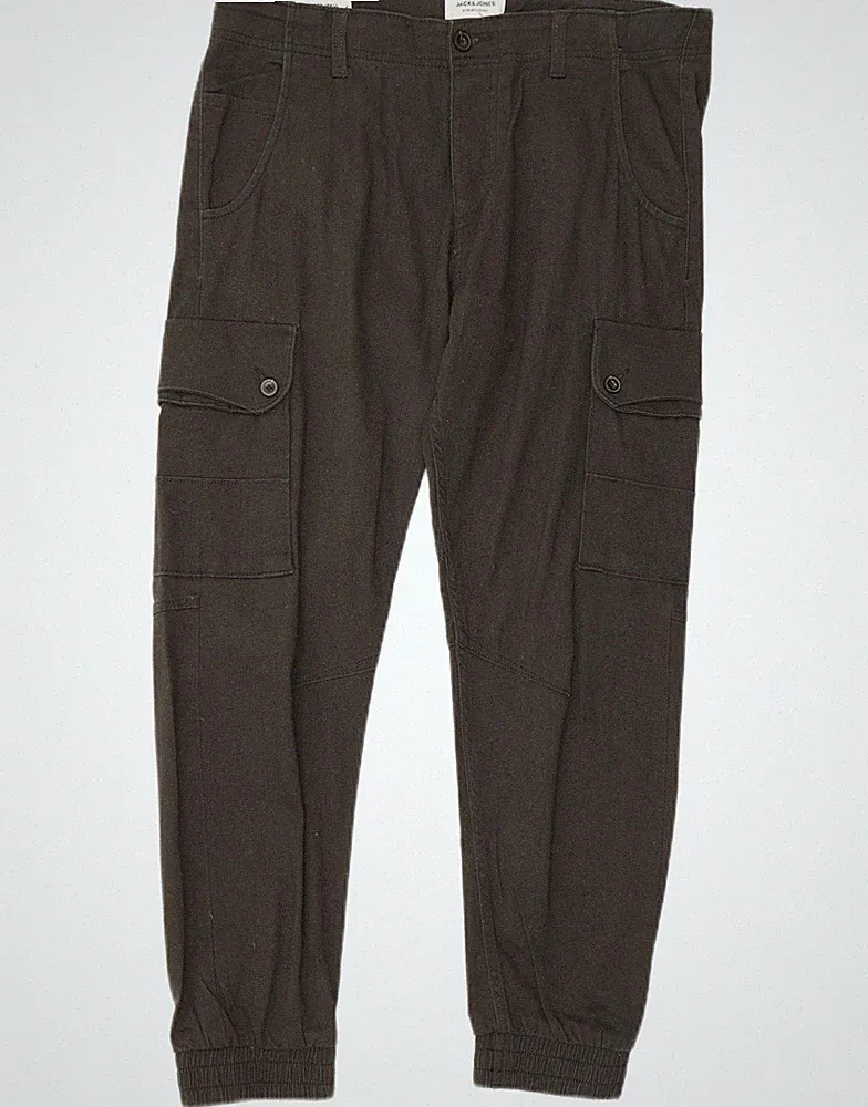 Jack & Jones Herren Jogginghose Cargo Hose W34 L30 schwarz DY02
