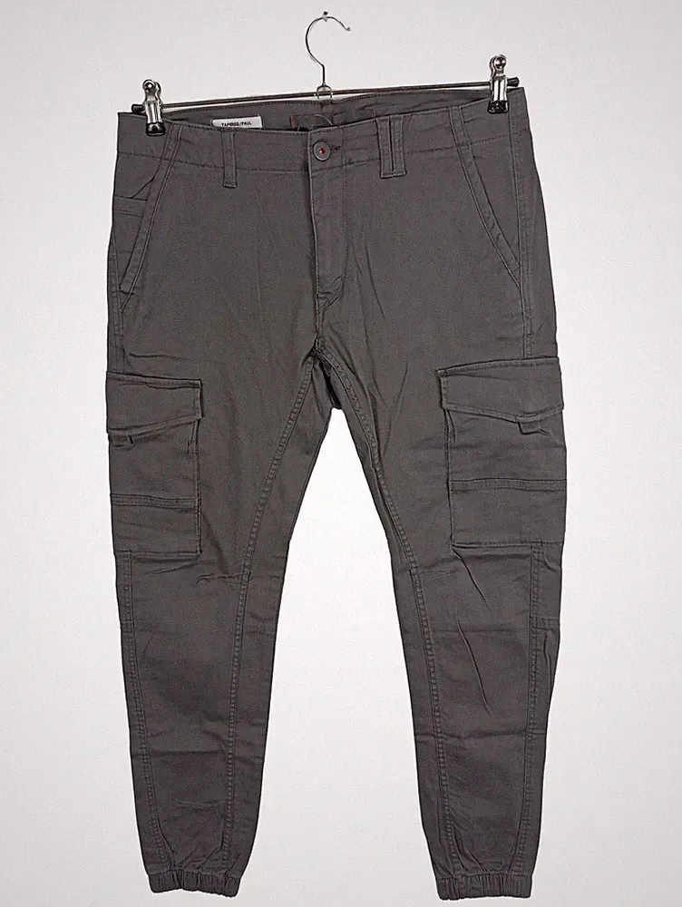 JACK & JONES Herren Jogginghose Cargo Tapered Paul Gr. 32 Grau