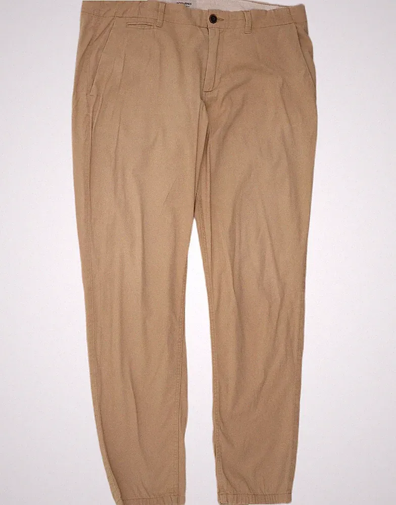 Jack & Jones Herren Jogginghose Chino Hose W34 L32 Beige Baumwolle DF04